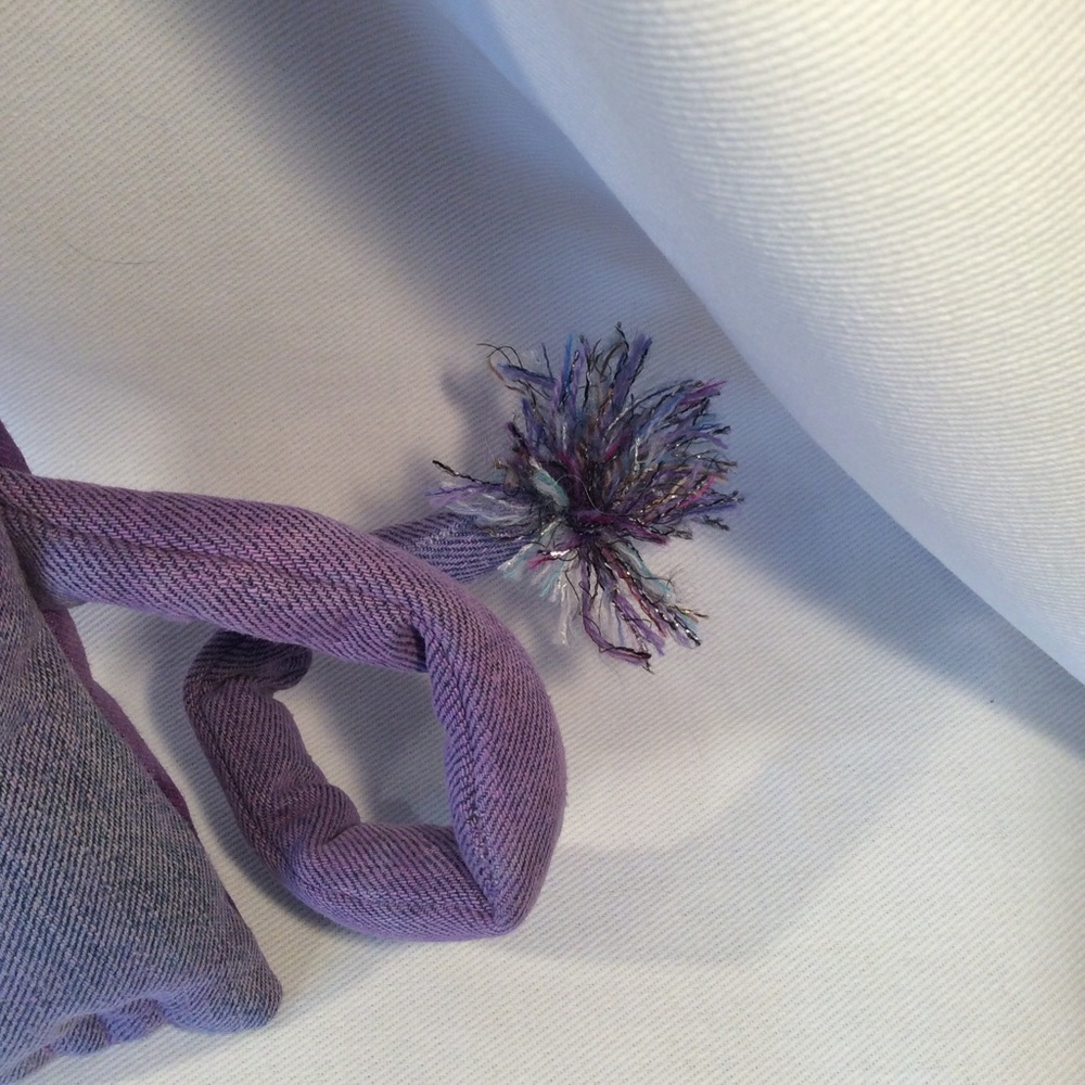 Boutique: Purple handmade cat stuffed animal - Picture 8 of 12